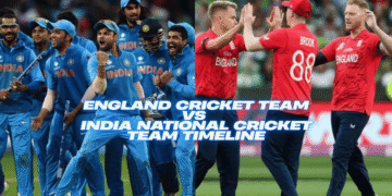 England Cricket Team vs India National Cricket Team Timeline